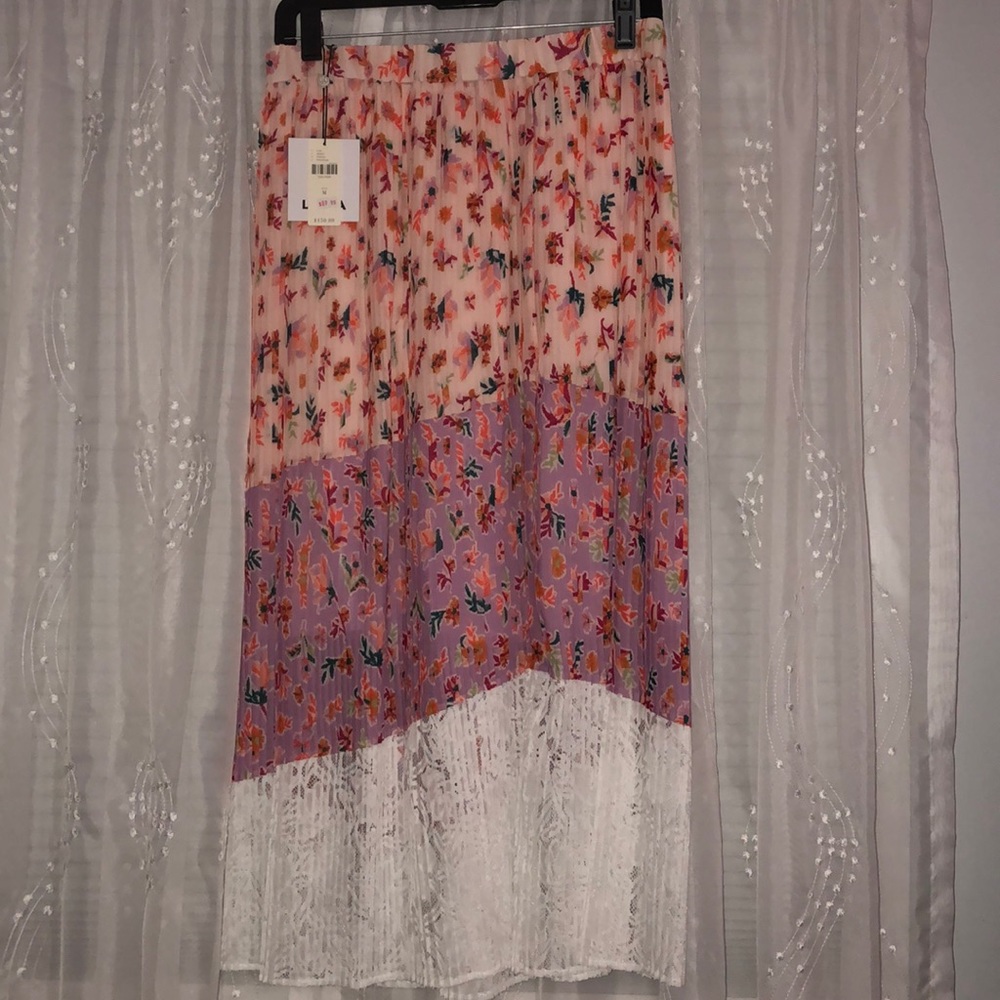 Anthropologie floral skirt